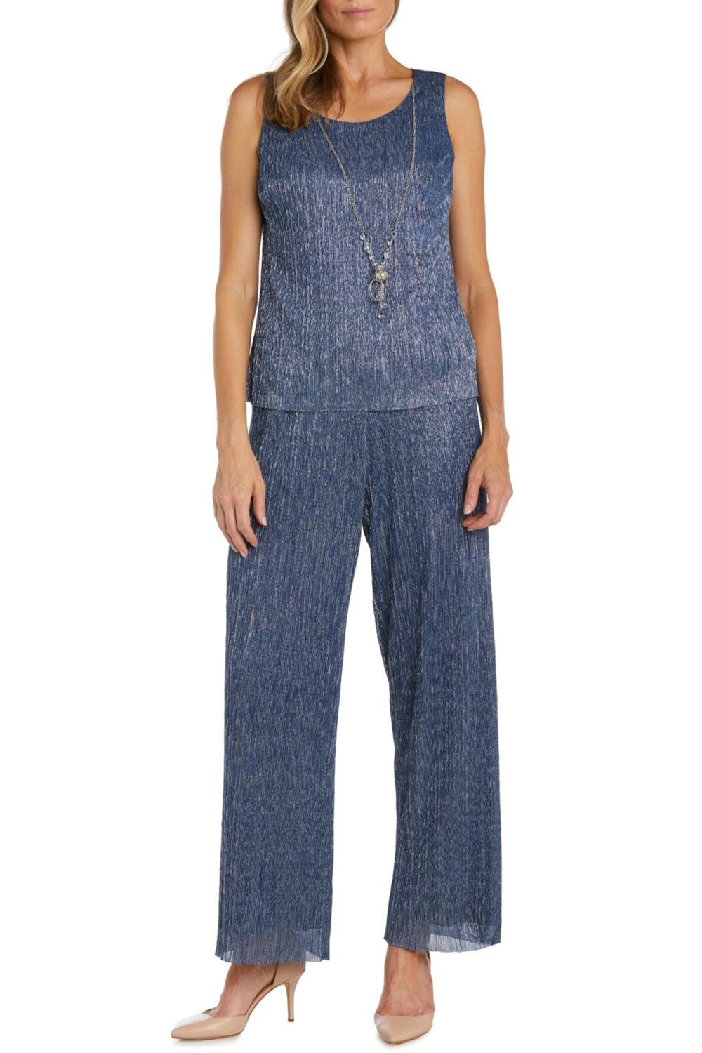R&M Richards - 3-Piece Jacket Tank Pants Evening Set