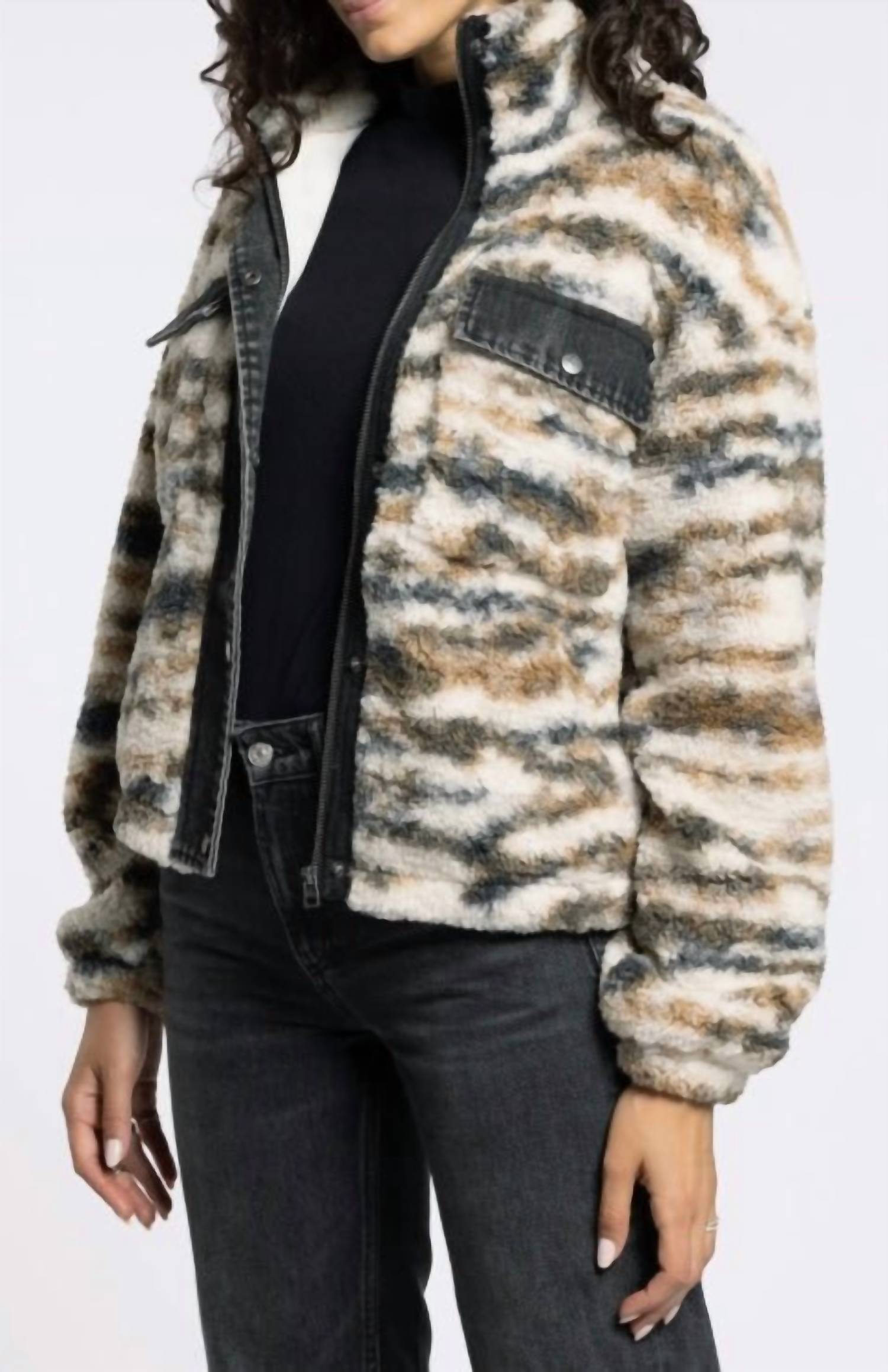 Thread & Supply - Leona Fluffy Faux-shearling Jacket