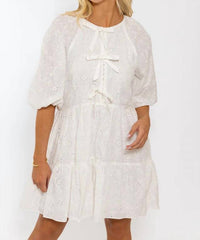 Karlie - Women's Eyelet Tier Dress