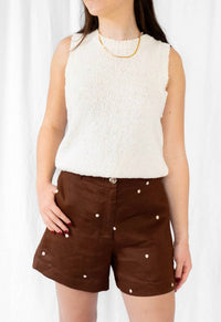 Little Lies - Polka Dot Embroidered Shorts