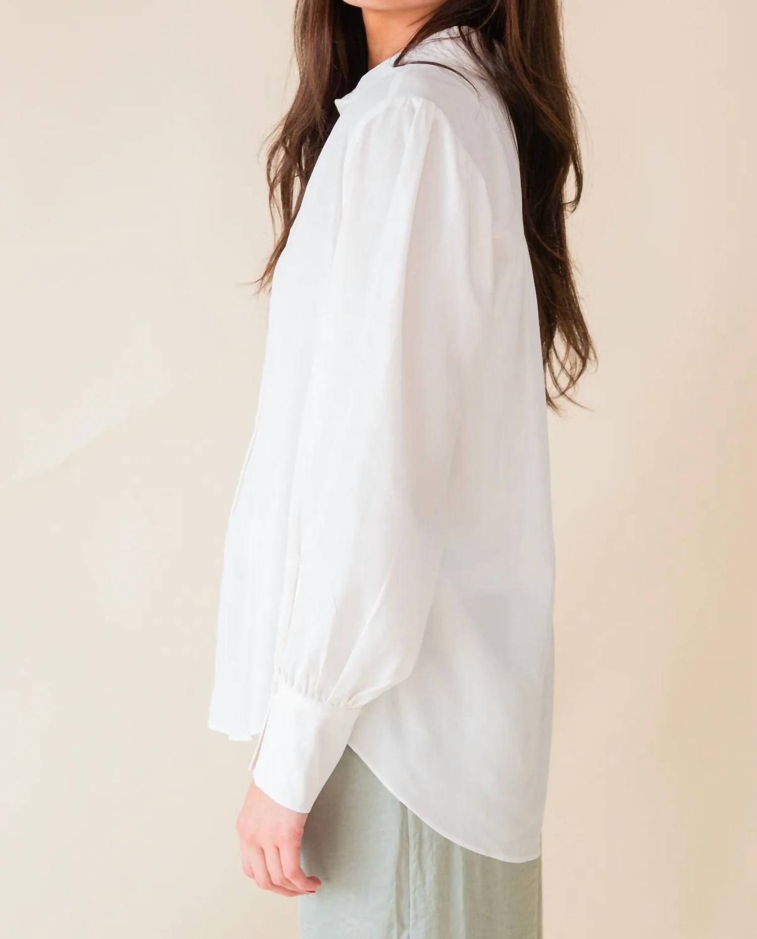 Sage The Label - Stillness Yoked Splitcuff Button Down Shirt