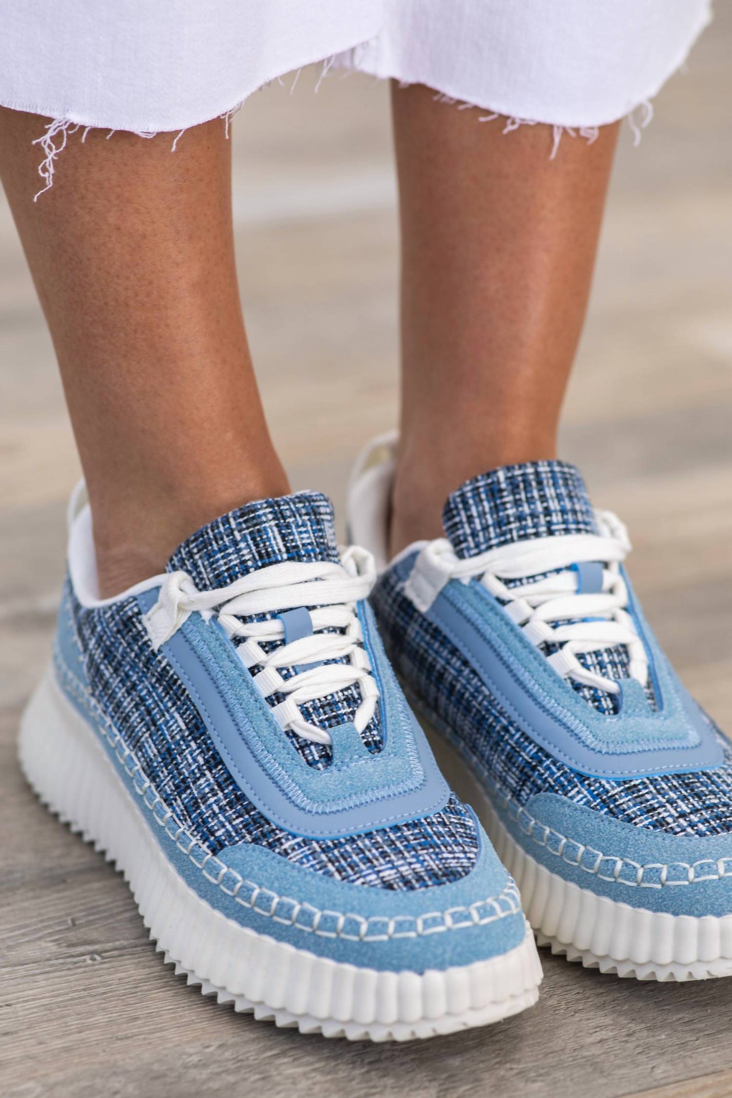 Corkys Footwear Women's Adventure Lace Up Sneakers in blue - women's sneaker - view 6