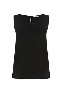 Dolcezza - Women's Scoop Neck Linen Cami Top
