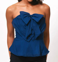 Hutch - Tiff Strapless Bow Peplum Top