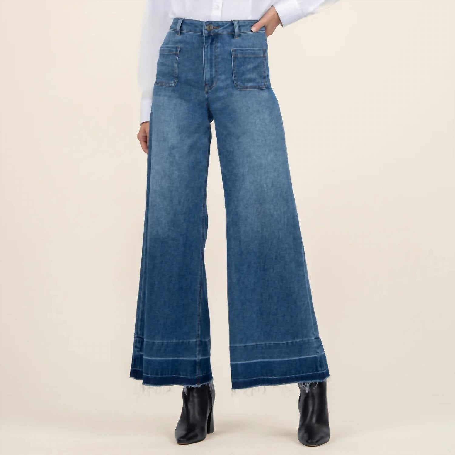 Kut From The Kloth - Goldie High Rise With Patched Pockets Jeans