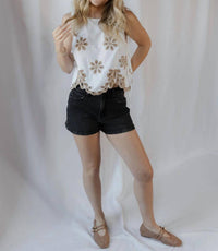 By Together - Flat Embroidered Tank Top