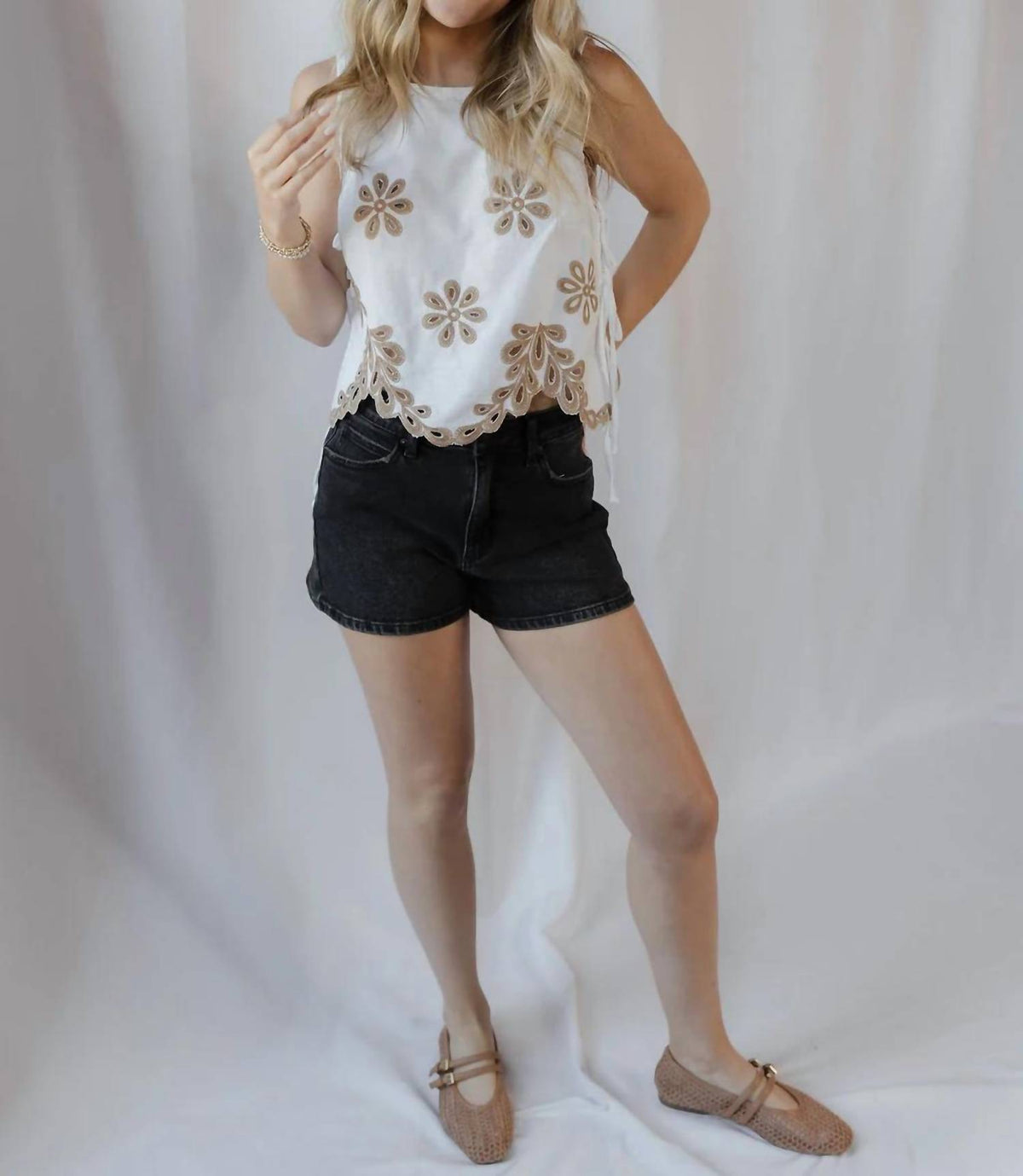By Together - Flat Embroidered Tank Top