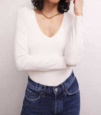 Z Supply - So Smooth V-Neck Bodysuit