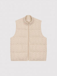Repeat Cashmere - Reversible Sleeveless Cable Knit Down Vest