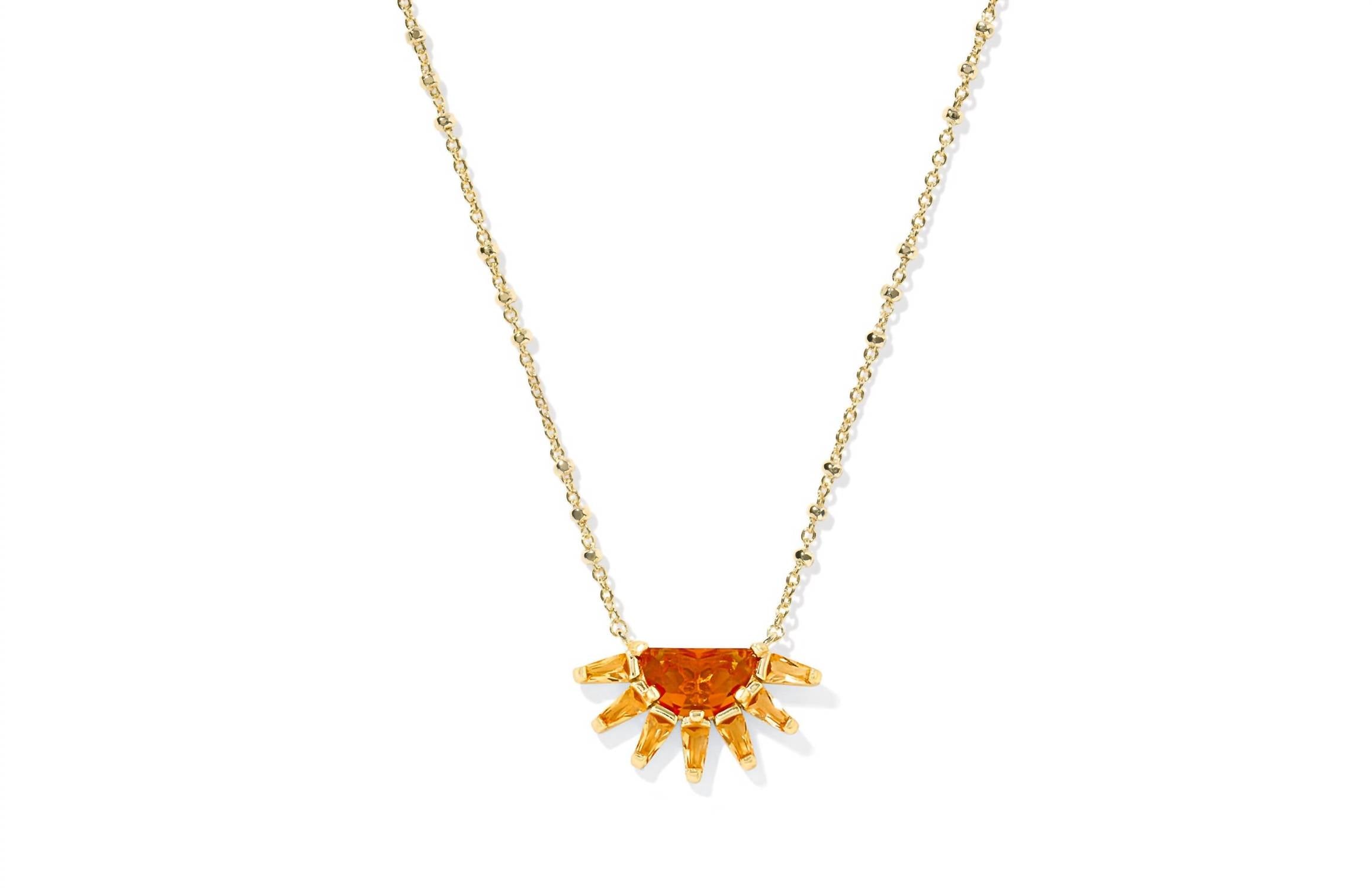 Kendra Scott - Women's Samantha Sun Short Pendant Necklace