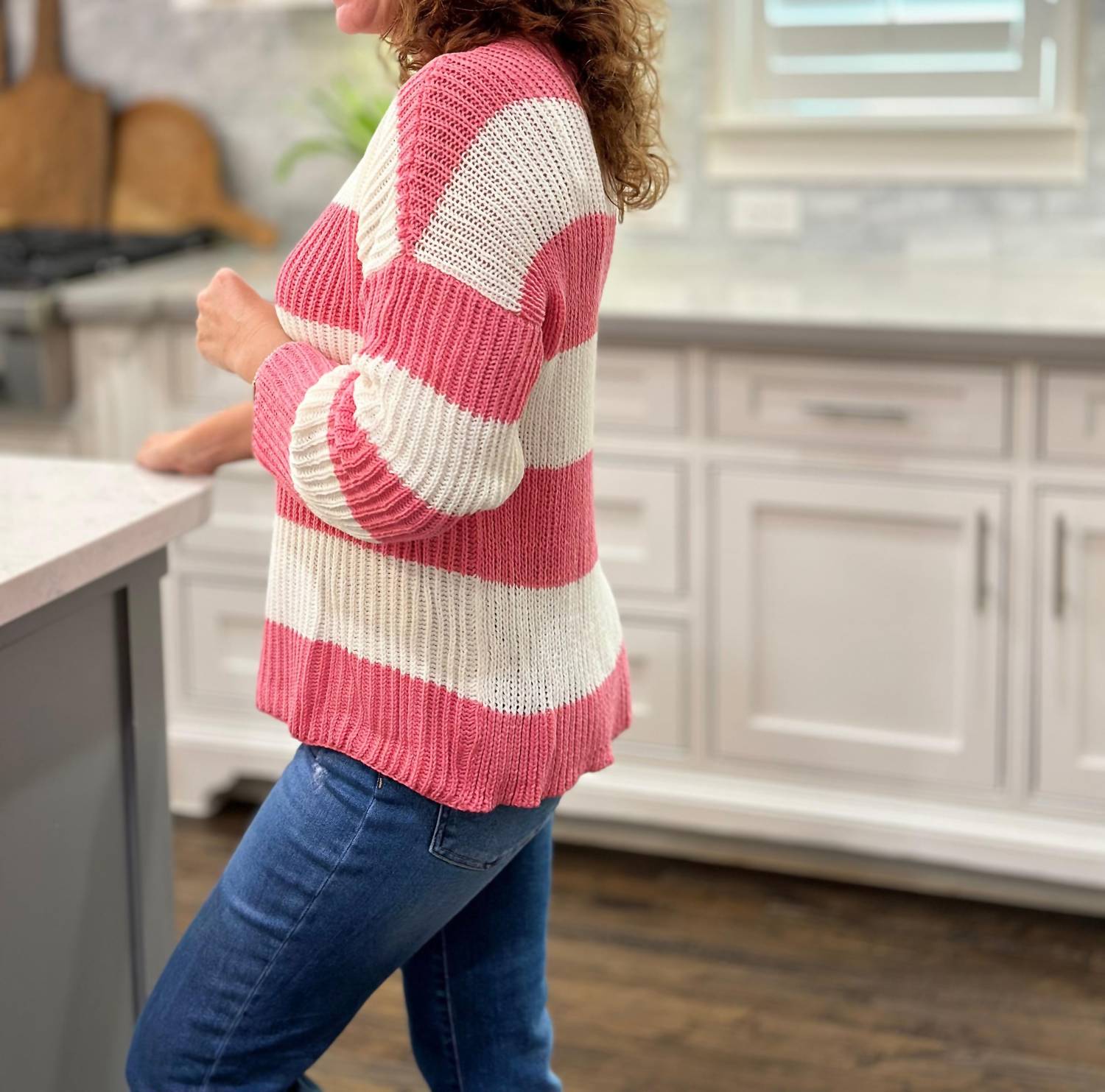 Wooden Ships - Foster Striped Crew Cotton Sweater