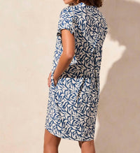Tribal - Notch Neck Shift Dress