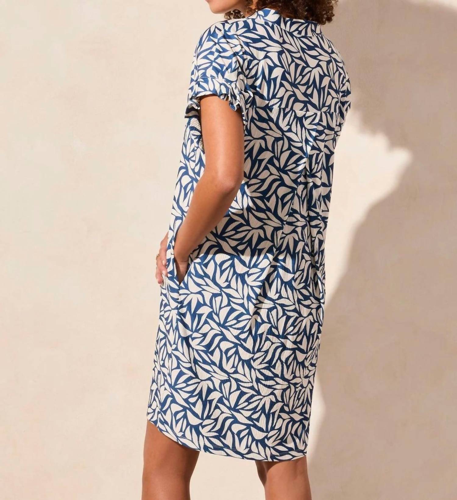 Tribal - Notch Neck Shift Dress