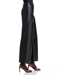 LUCY PARIS Adler Faux Leather Pants in black - women's pants - detail view