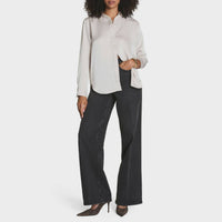 Spanx Better Than Silk Blouse in ecru - women's blouse - alternate view