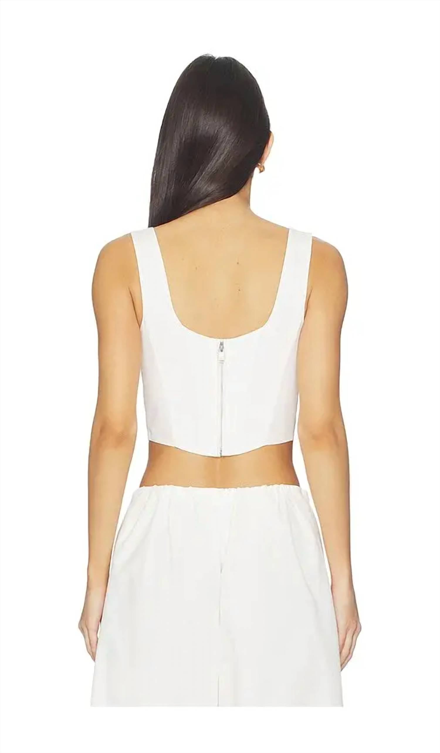 Jonathan Simkhai - Clio Cotton Bustier Top