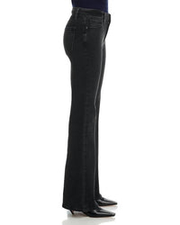 FRAME Icon High Rise Flare Jeans in meteor - women's jeans - alternate view
