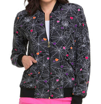 HeartSoul Wicked Cute Bomber Jacket in wicked cute webs - women's jacket
