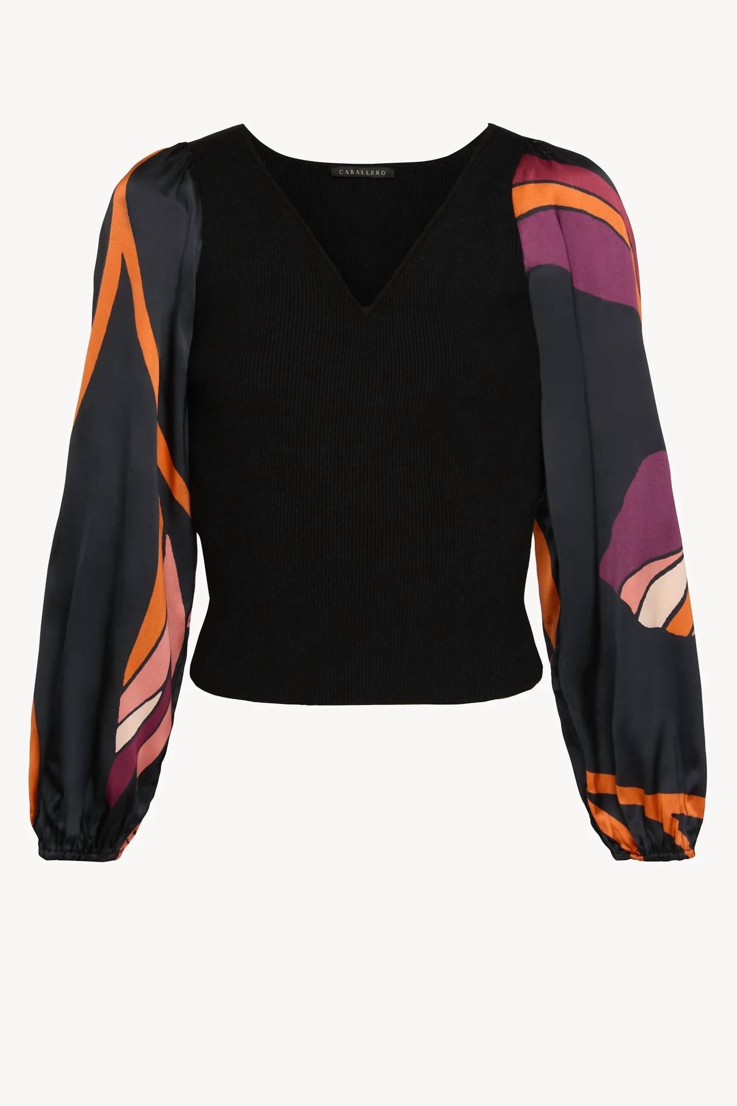 CABALLERO Arielle Top in african paradise - women's blouse - view 4