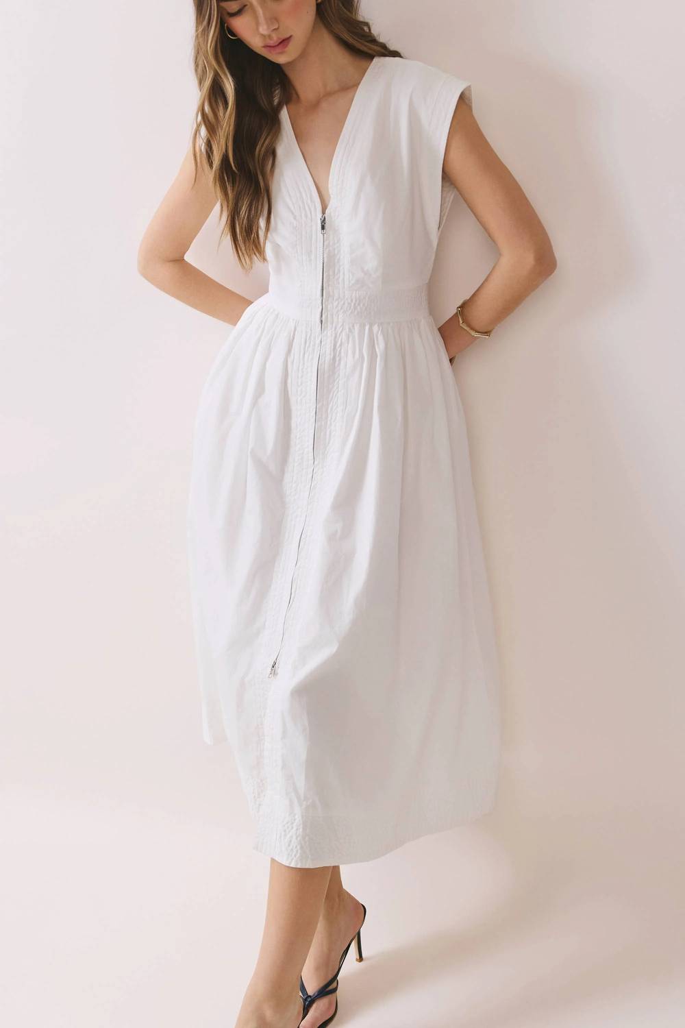 Tcec - Connie Cap Sleeve Midi Dress