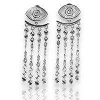 Jagged Halo Jewelry - Women's Cleo Evil Eye Earrings