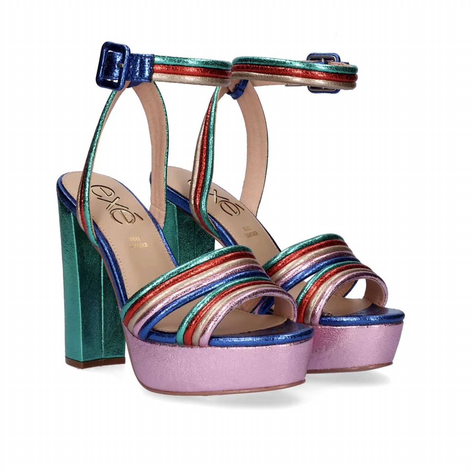 Exe - Women's Strap Platform Block Heel Sandal
