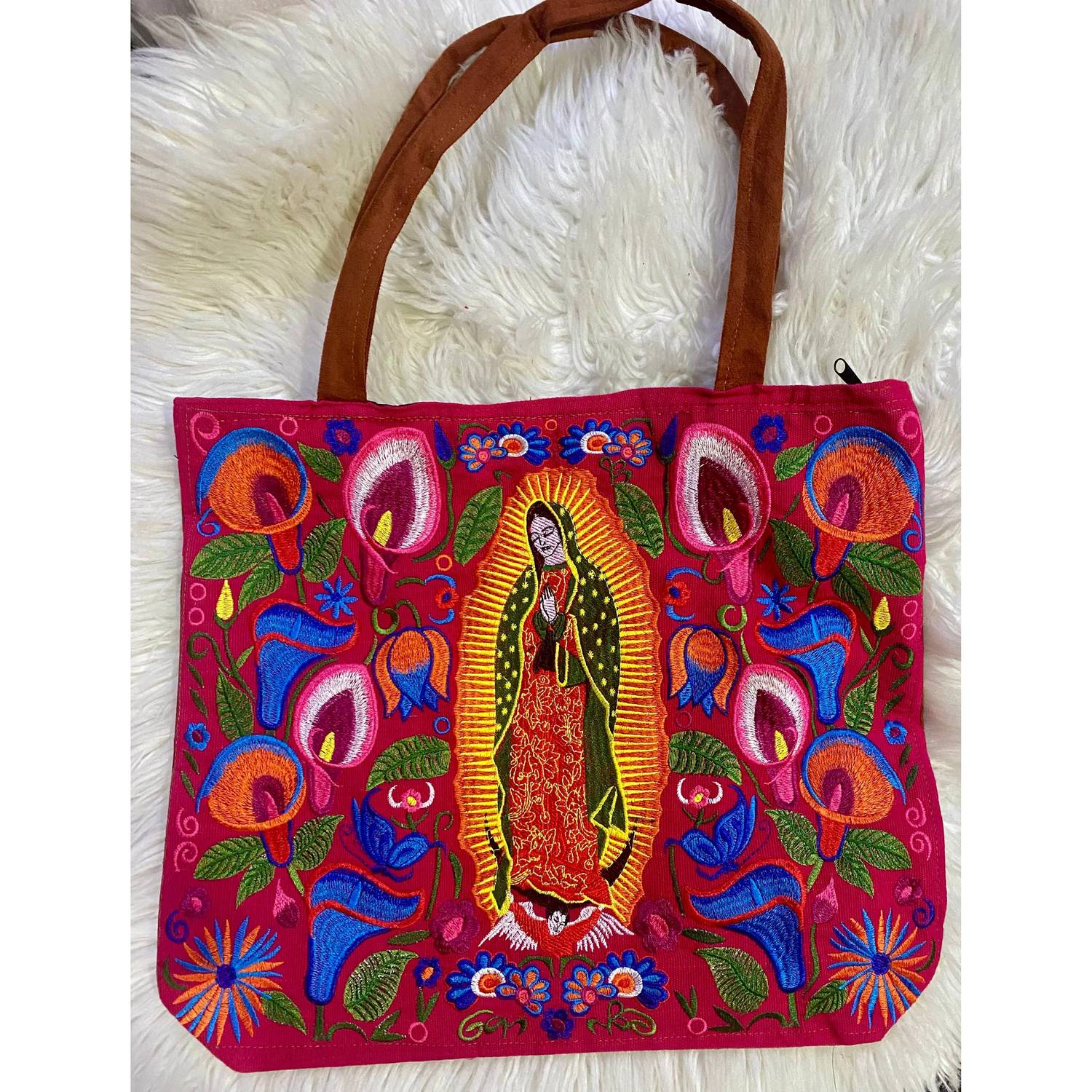 Pichincha - Our Lady of Guadalupe Embroidered Tote Bag