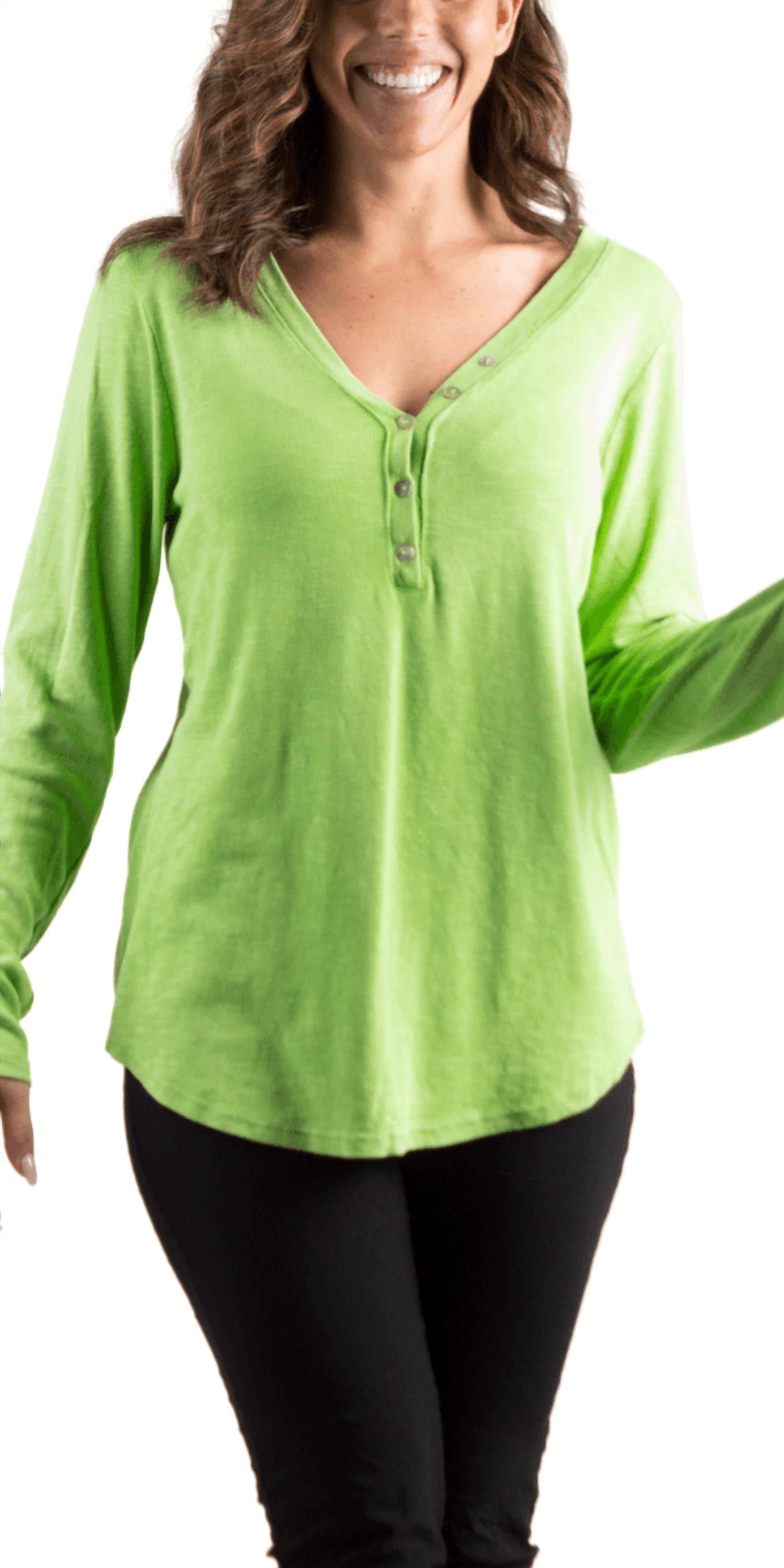 Gigi Moda - Iseppa Henley Long Sleeve Shirt
