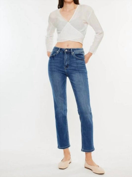 Kancan - High Rise Slim Straight Jeans