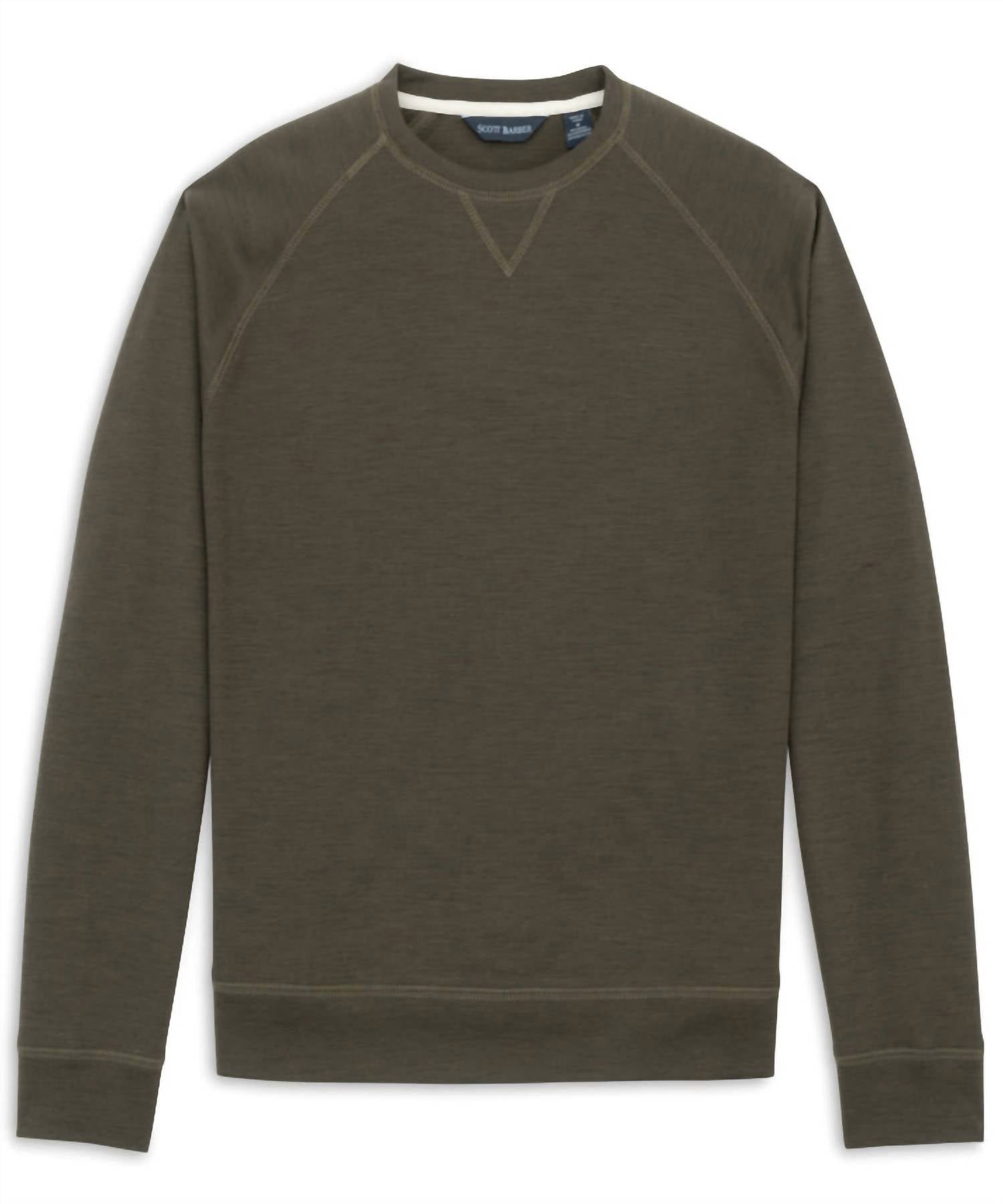 Scott Barber - Stretch Wool Blend Crewneck Top