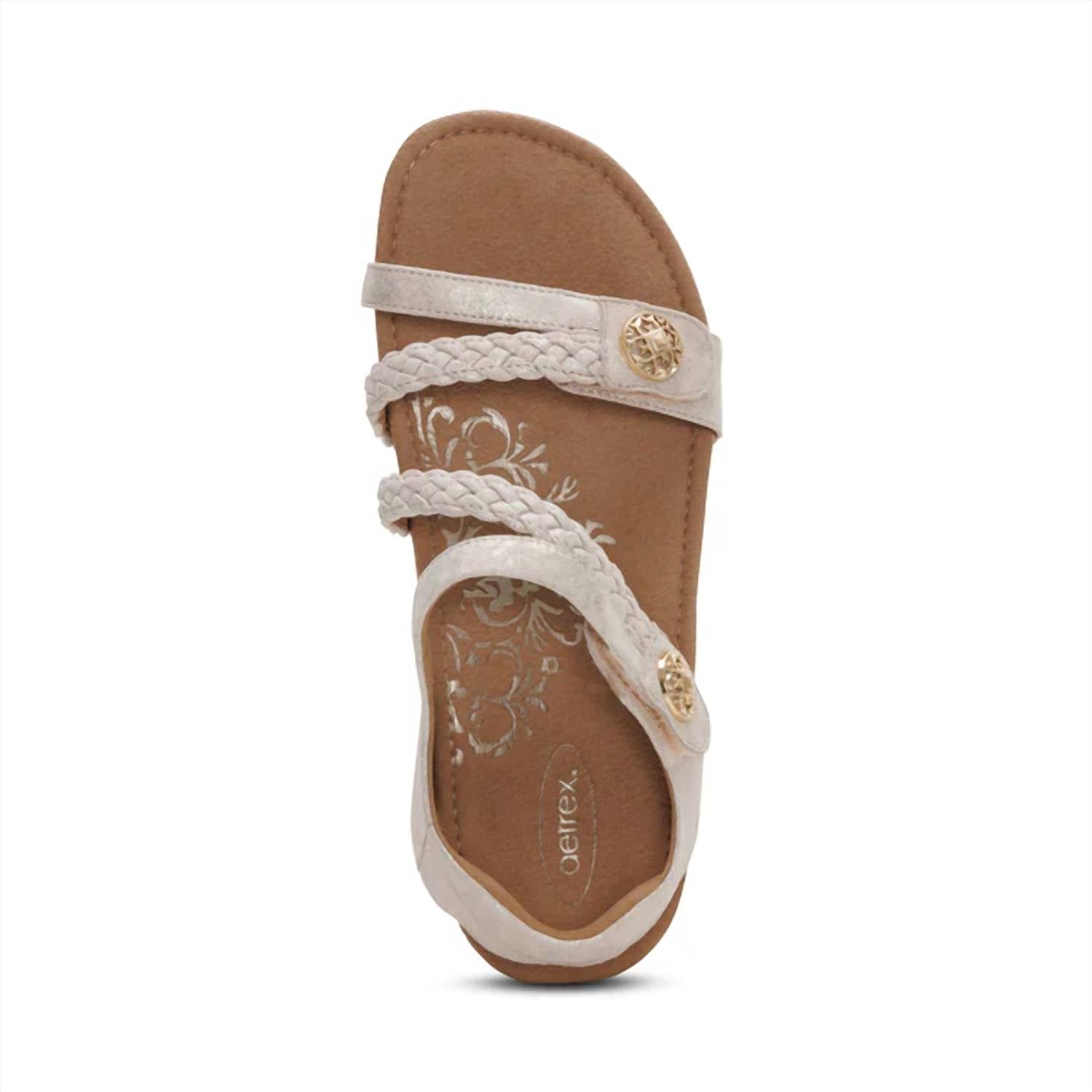 Aetrex - Women's Jillian Braided Quarter Strap Sandal