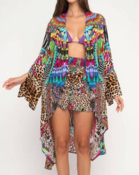 Aisha - Feather Leopard Shorts