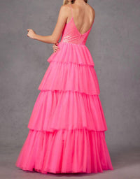 Juliet - Sleeveless A-line Ruffled Prom Dress