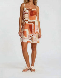 Sunday Edition - Tropical Abstract Mini Dress