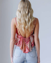 Free People Alix Tank in confetti - women's tank top - detail view