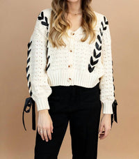 Bibi - Lexie Cropped V-neck Cardigan
