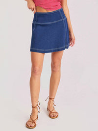 Sadie & Sage - Cowgirl Denim Mini Skirt