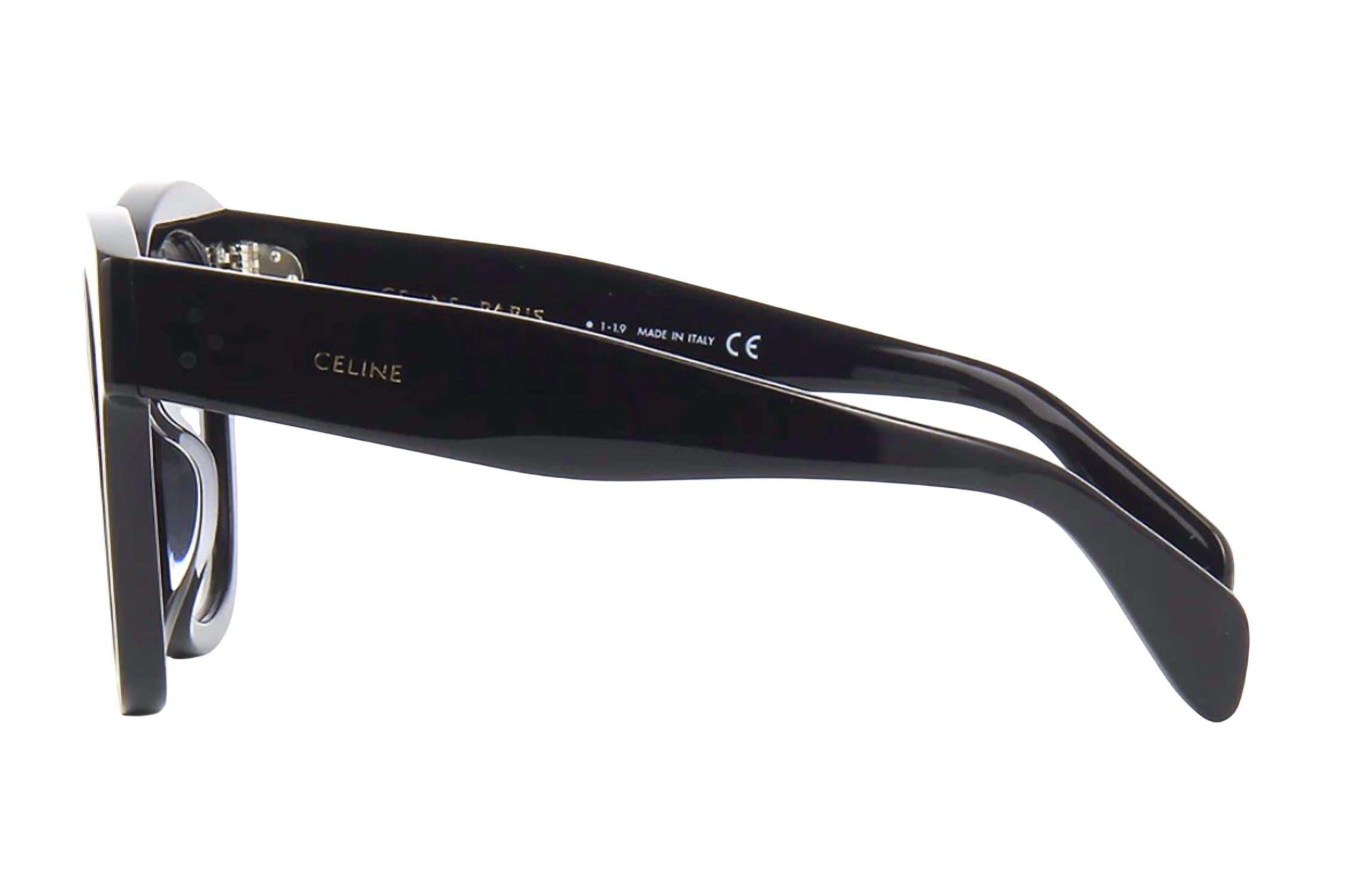 Celine - New Audrey Square Non Polarized Sunglasses Cl4002un - 01b