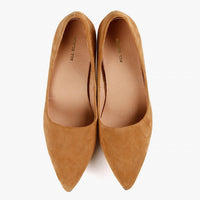 All Black - Women's Oval Kitten Pump