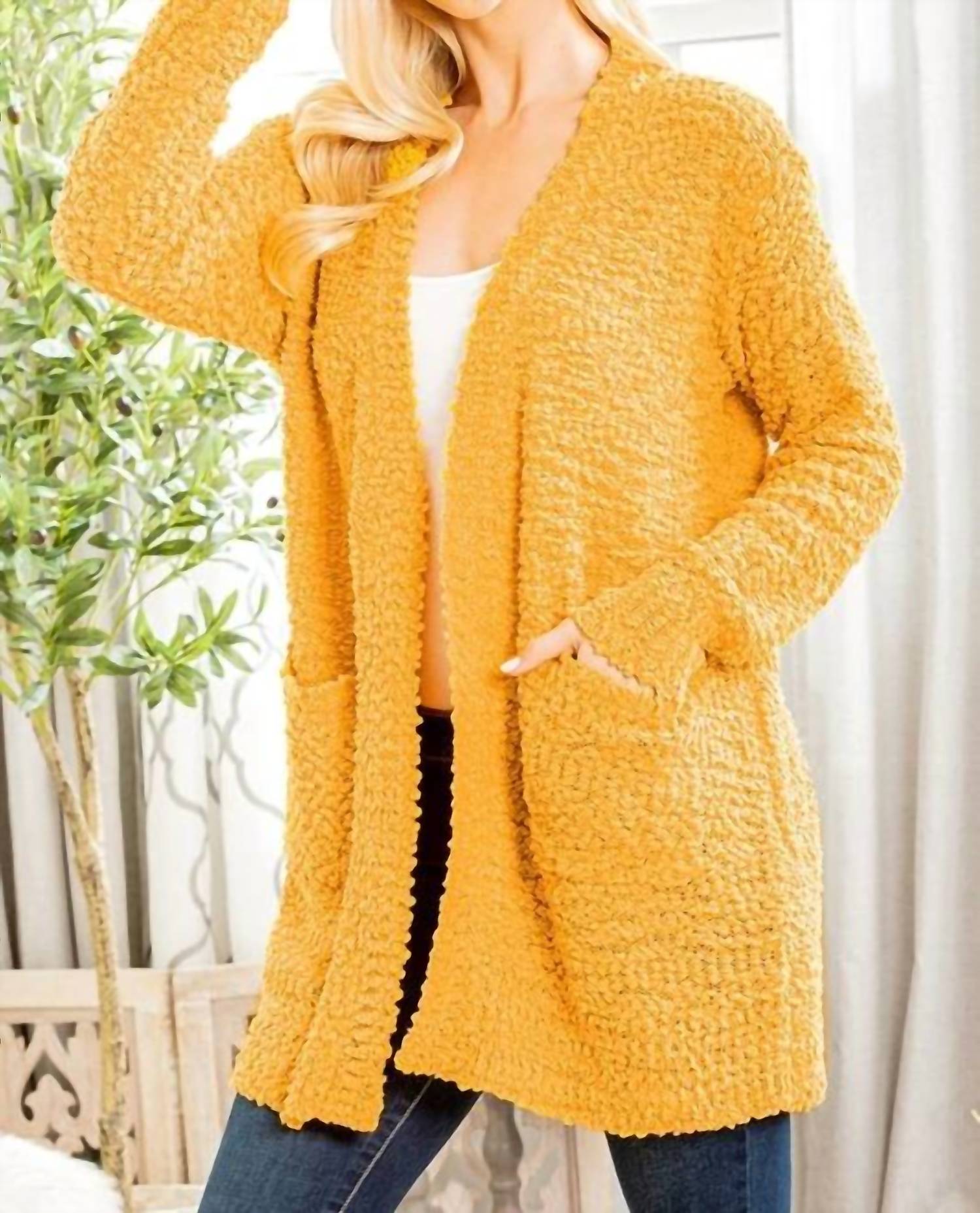Heimish Usa - Bubble Knit Sweater Cardigan