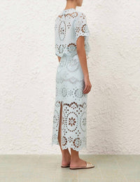 Zimmermann - Awaken Embroidered Bodice Top