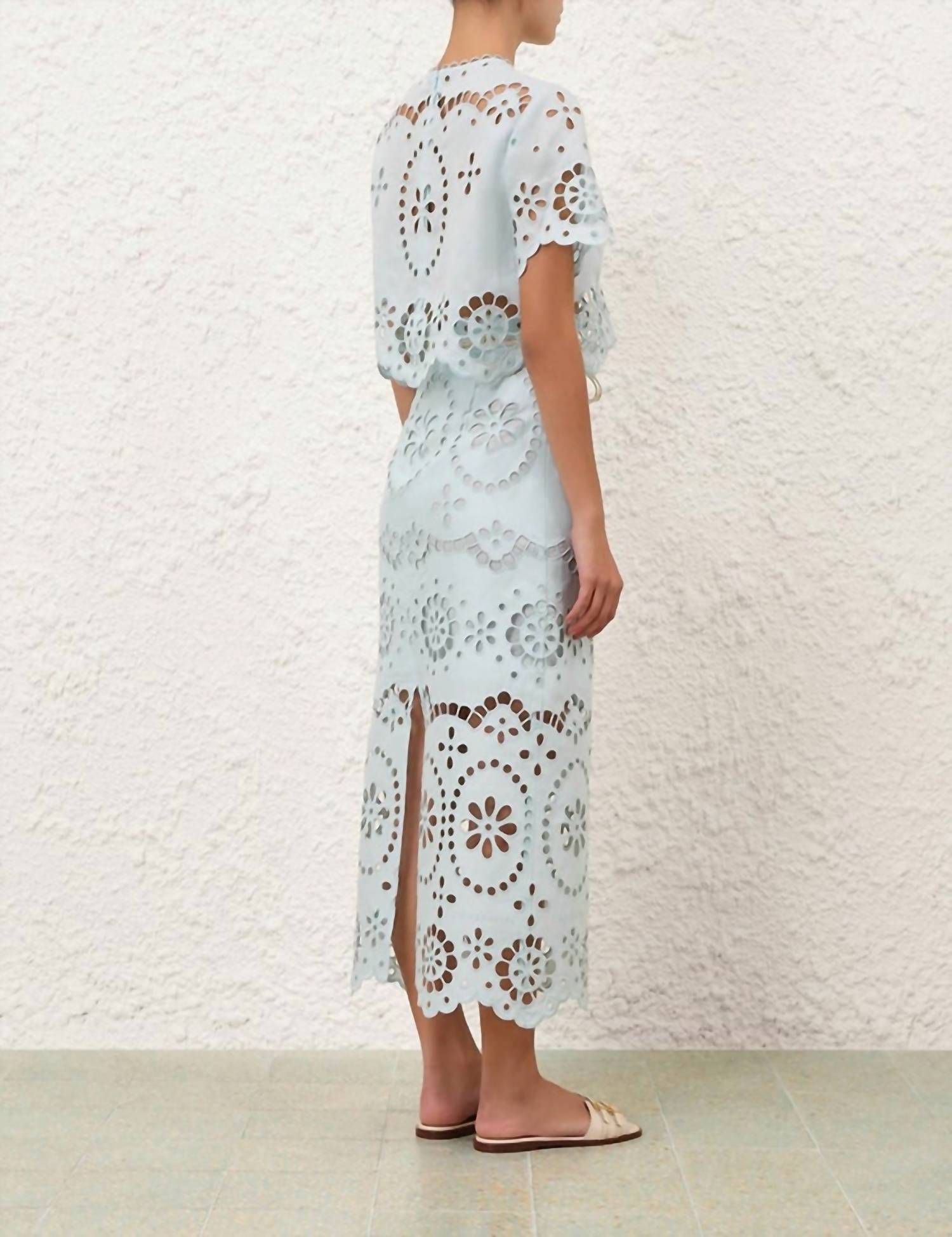 Zimmermann - Awaken Embroidered Bodice Top