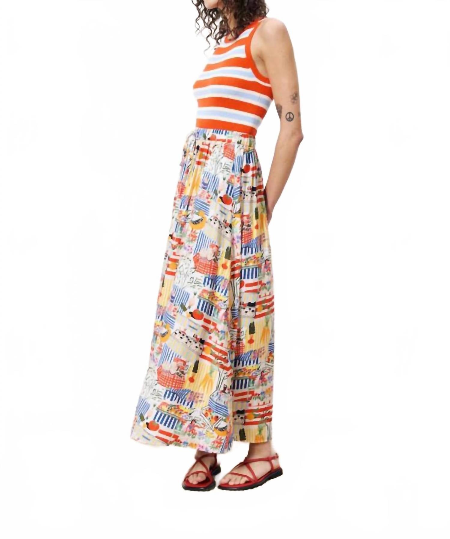 Frnch - Liliane Marche Blanc Maxi Skirt