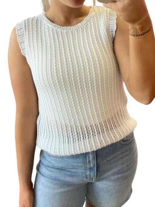 Hyfve - Open Knit Crochet Tank Top