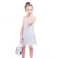 Imoga - Girl's Nina Mesh & Chiffon Halter Dress