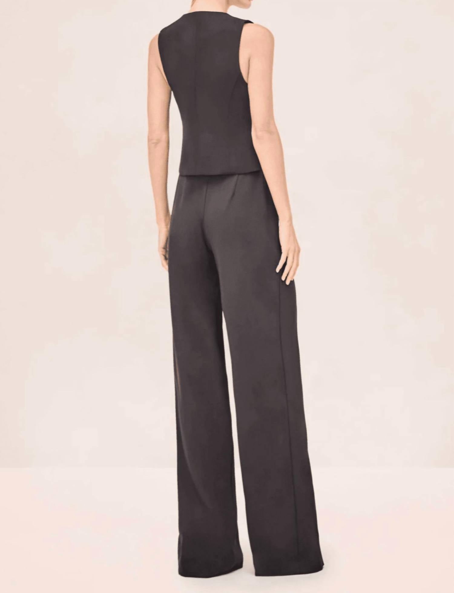 ALEXIS Jude Wide Leg Pants in black - women's pants - detail view