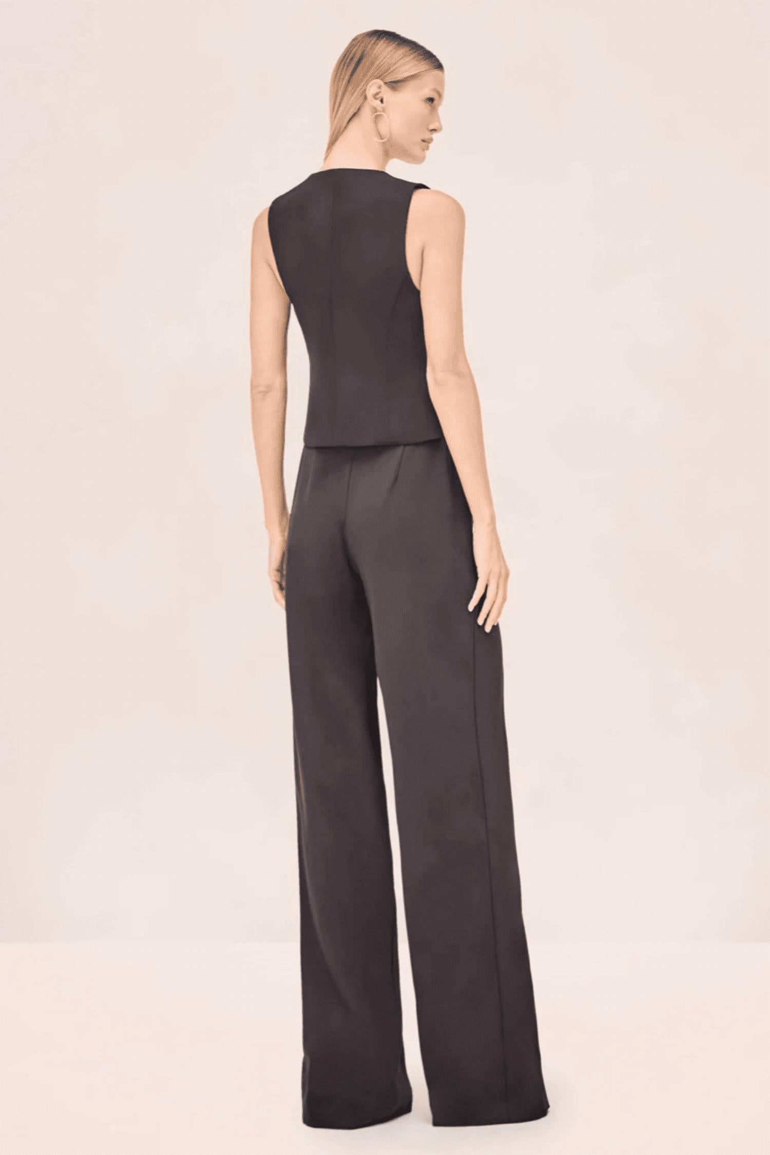 ALEXIS Jude Wide Leg Pants in black - women's pants - alternate view