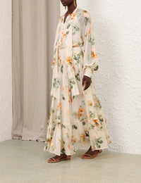 Zimmermann - Carousel Burnout Midi Skirt