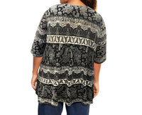On The Plus Side - Printed Matsin Tunic - Plus