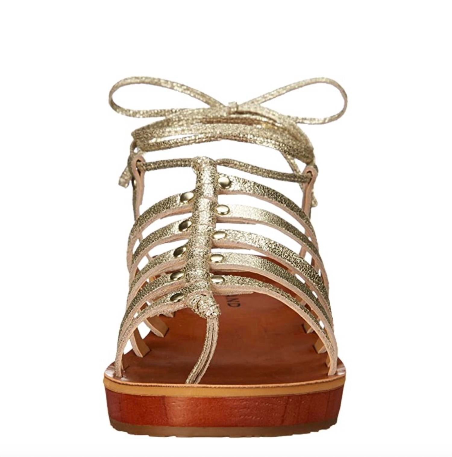 Lucky Brand - Women's Hulumi Fashion Lace Up Low Wedge Heeled Sandals